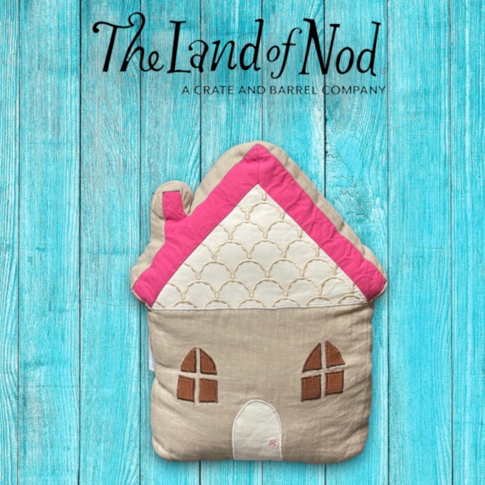 The Land of Nod Linen Cottage House Pillow